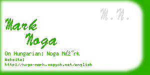 mark noga business card